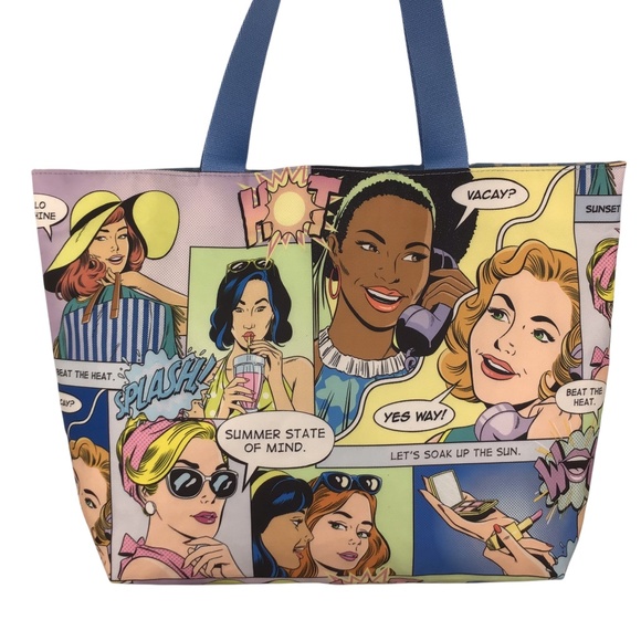 NWOT Estée Lauder Comic Art Tote Bag - Picture 3 of 13